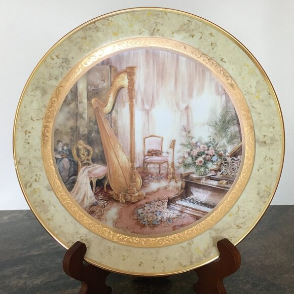 2/$40 Symphonies of the Heart Decorative Plate 'Romantic Overture' Lena Liu - Picture 6 of 8